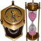Sanduhr aus Messing, Vintage-Stil, handgefertigt, 25,4 cm drehbar, Kompass an der Unterseite