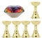 Magnetic Nail Tip, Practice Stand Base Nail Holder False Nail Tip Practice Stand Crystal Base Holder Nail Art Display Manicure Nails Salon DIY Tool (#1)