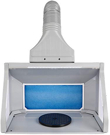 Ophir Super Power Airbrush Spray Booth Kit Portable Paint Spray Booth with Filter LED Lights for Model Hobby,Crafts,Nails,Cake,T-Shirt