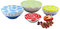 Reusable Cotton Bowl Covers Eco Friendly Pack of 4 Large Elasticated Covers