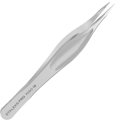 Splitter-Pinzette STALEKS EXPERT TP-10, gerade geriffelte Spitzen