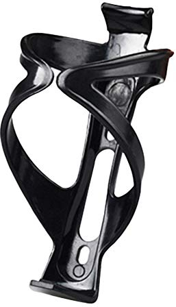 Geminimall Bike Water Bottle Cage - Lightweight & Strong Bicycle Bottle Holder - Quick & Easy to Mount - For Road & Mountain Bikes Black