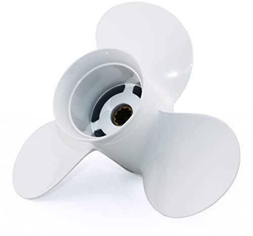 Captain Propeller 9 7/8x9 passend für Yamaha Außenbordmotor 20 PS 25 PS 30 PS F25 10 Zähne Spline 664-45941-01-EL