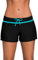 Acfoda Short de Bain Femme Eté Sport Short de Piscine Casual Shorty Maillot de Bain Noir 38-40