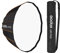 Godox QR-P120 Parabolic Softbox 120 cm Diffusor Bowens Mount mit Tragetasche für Studiofotografie