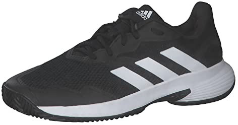 adidas Men's Courtjam Control M Tennis Shoes, Black White, 8 UK