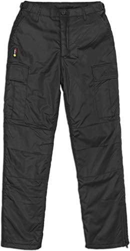 normani Damen Winter Thermohose Gefüttert und Wasserdicht (XS-L) Farbe Dunkelschwarz Größe XL