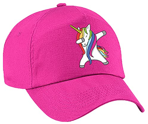 4sold Baseballkappe für Mädchen, bunt, Einhorn-Baseballkappe, Kinder, Trucker, Jugendliche, niedlich, Sport, Regenbogen, Kinder, Sommerhut, Schule, Mädchen, verstellbar, Snapback, Urlaub, fuchsia,