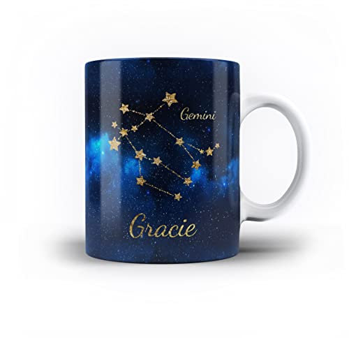 iCaseDesigner Personalised Zodiac Astrology Star Sign 11oz Ceramic Mug - 3. Gemini