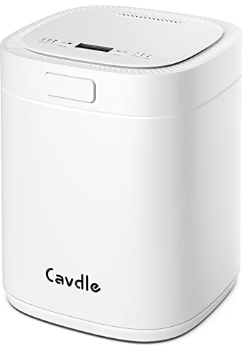 Cavdle Electric Compost Bin Kitchen | Smart Kitchen Waste Composter | Food Composter Indoor/Outdoor | Food Cycler with 3L Capacity | Compost Machine for Apartment Countertop | WasteCycler | White