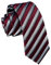 Enlision Herren Krawatte Schmale Rot Streifen Seide Krawatten für Formelle Büro oder Hochzeit Business 6cm