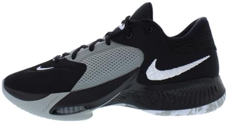 Nike Giannis Immortality (CZ4099-101) Scarpe Da Pallacanestro, Bianco/Rosso, Nero/Bianco-Grigio Fumo Chiaro, 41 EU