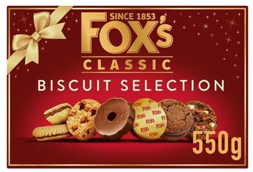 Fox's Classic Biscuits selection Box - 550g Assorted Biscuit Gift Set especially for your Xmas Gift