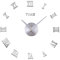 DIY Wanduhr mit Spiegeloberfläche, 50–70cm Wanduhr Moderne Wanduhr 3D Römische Buchstaben Uhr Hintergrund Wanduhr Leise Wanddeko Stumm Spiegel Wandtattoos Dekoration Uhren für Zuhause Wohnzimmer