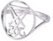 LIKGREAT Lucifer Sigil Ringe Satanic Cross Band Ring Sigil of Lucifer Seal of Satan Ringe Demon Devil Gothic Ring Edelstahlschmuck Geschenke für Männer Frauen (s-1)