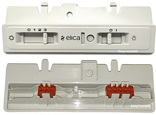 Easyricambi® Pannello cruscotto comandi interruttori per cappa cucina ELICA WHIRLPOOL/ESTRAIBILE DECOR ST SILVER - GR F90 38041910 - GR F/60. Con interruttori elettrici