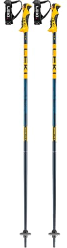 LEKI Spitfire LITE S Skistock mit Trigger S System Collection 2023/24 (120 cm, Denimblue-aegeanblue-mustardyellow)