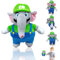 VOCDEMERI Cartoon Elefant Plüsch Spielzeug Elefant Plüschtier Cartoon Animation Plüschtier Cartoon Elephant Plüsch Puppe Spielzeug Magic Elephant Plüsch Cartoon Plüschfigur für Geschenke (29 * 27cm)