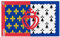 Drapeau Pays de la Loire Plusieurs Tailles en Polyester 160x240cm 2. 2 œillets à gauche