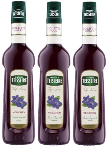 Mathieu Teisseire Getränke-Sirup Veilchen 0,7L - Cocktails (3er Pack)