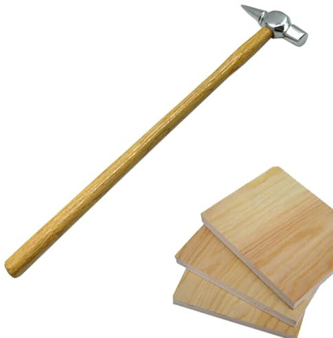Anulely Martello per Riparazione ammaccature Auto, Martello per ammaccature,Martello per carrozzeria con Manico in Legno | Attrezzo Manuale per progetti Fai da Te di Lavorazione del Legno, martelli