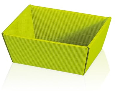 schenken-24 1 x Präsentkorb klein Hellgrün - Präsenkörbe - Formen&Farben wählbar/einzeln oder als Set