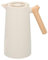 alpina Insulated Jug Carafe Coffee Pot 1L Double Walled Vacuum Carafe Jugs Tea Pot Flask with Press Button for Hot & Cold Drinks Coffee Tea Water (Cream), 23410