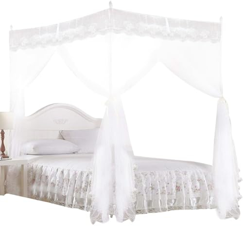 Zanzariera Letto, Zanzariera Baldacchino Pieghevole Universale Baldacchino Letto matrimoniale Facile da Installare leggero e traspirante Grande Zanzariera 120 * 200 * 210 cm