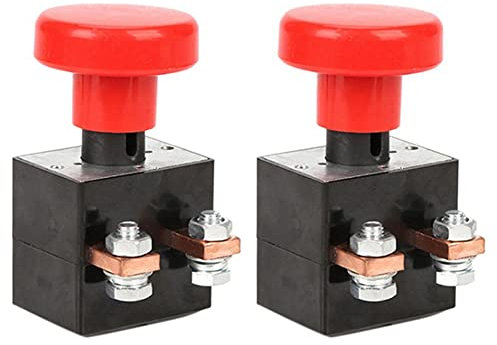 Marclix 2X 250A Typ Not Trennung Schalter Stopp Schalter Start Knopf Not Schalter für Gabelstapler Hubwagen Golf Wagen