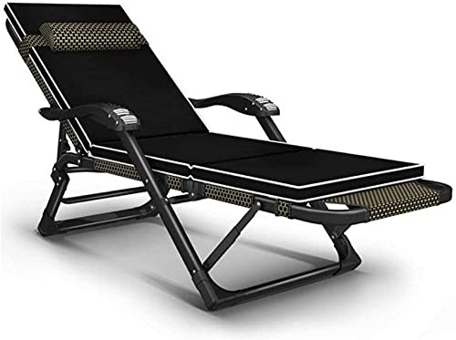 WADRBSW Robuster Sonnenliegestuhl, faltbar, Schwerelosigkeit, Liegestühle, wasserdichte Chaiselongue, Liegestühle aus Metall für G, Terrasse, Fell, Outdoor, Büro to Pursue Happiness