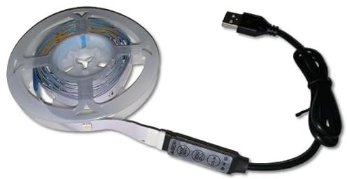 ZENIC - 5m USB Tira LED con Interruptor. Luces LED. Tiras de LED, muebles, cocina, decoración.