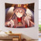 wuzihanptpt Genshin Impact Hu Tao Wandtücher Wandtuch Dekoration Wohnzimmer Wandkunst für Schlafzimmer Wohnzimmer 150 cm x 200 cm