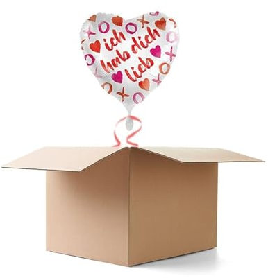 NEU Ballongrüße ich hab dich lieb, 1 Ballon