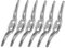 Gadpiparty 1 Satz Blinder Haken Blindschnurhalter Vorhangbeschläge Seilklampe Schnurklemmen Für Jalousien Fensterkordelklemme Blindschnursicherung Sicherheitskabelschuhe Silver Metall 6st