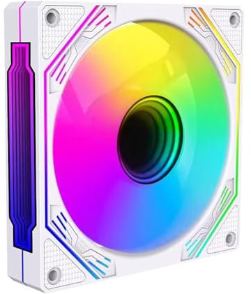 Argb Case Cooler Fan | High-Performance 4pin Pwm Pc Cooling Fan | Silent Case Pc Fans | Silent Cpu Fan for Efficient Cooling in Computer Cases and Liquid Radiators for Computer Systems