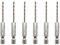 Bamyli Lot de 6 forets à tige hexagonale de 6,35 mm en acier avec revêtement en titane pour marbre, verre, céramique, carrelage, métal, bois (2 mm)