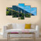 FatAco 5 Stück Typische Alpendörfer in den Tiroler Alpen Bilder Gemälde Modern Home Decor Leinwand Poster Wohnzimmer Modular (Rahmenlos)