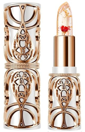 Jelly Flower Lippenstift klare Farbwechsel Lipstick nahrhafte feuchtigkeitsspendende, getönte Lippenbalsam Langlebig, wasserdichte Lip Tint für Frauen Girl Winter Geschenkstil2 Tinted Lip Balm