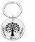 Lyly'S Porte-clé personnalisé Arbre de Vie – Gravure 1-5 prénoms enfants & message – Acier inoxydable – Cadeau fête des pères – Pochette offerte