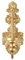 WAZUBC Wall Candle Holder, Vintage Distressed Cast Iron Wall Shabby Chic Hanging Candle Holder for Living Room Bedroom Fireplace Bathroom (Gold)