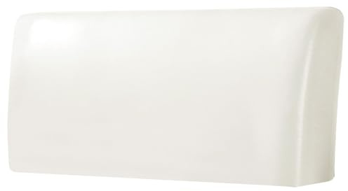 ZRCYXDW Wasserdicht PU Leder Bettkopfteil Hussen-Weiß-180cm(71in) | Elastischer Weicher Bettkopfteilbezug, Abwischbar All-Inclusive Dehnbare Abdeckung für Schlafzimmer Dekor