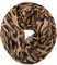 Gloop Damen Schal leichter Loop Schlauchschal Tuch Viele Farben, Schal, Tuch mit Leo Muster (Braun Leopard)
