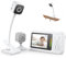 Baby Monitor with Camera and Night Vision - 1080P HD Baby Camera Monitor with Cot Clip & Holder, No WiFi, Secure 2.4GHz, 2-Way Audio, Cry Detection, 4X Zoom, Feeding Reminder Temp Sensing & Lullabies