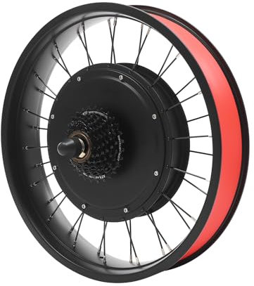 DCSYOG 20 Zoll Fat-Bike Fatbike Umbausatz 48V 1000W Hinterrad E-Bike Bürstenloser Motor Kit mit LCD Display und Daumen-Drehknopf, Electric Bicycle Conversion Kit
