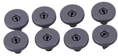 LABRIMP 8 Piezas Kit para Cesta Inferior de Lavavajillas Accesorios para Reparación de Lavaplatos de Rodillo de Plástico Resistente