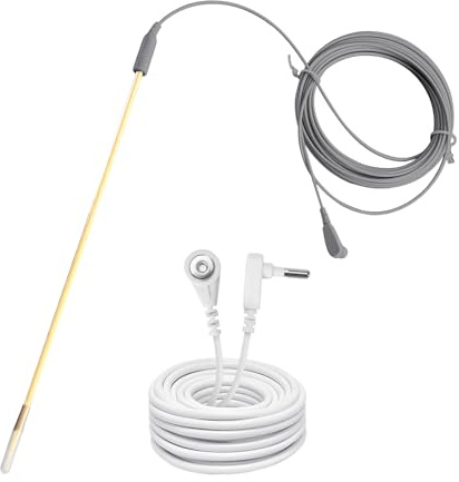 KLASLAV Copper Grounding Rod with 40ft Wire