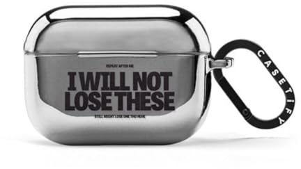 CASETiFY Funda de espejo para Airpods Pro (1ª/2ª generación) con anillo, no los perderé