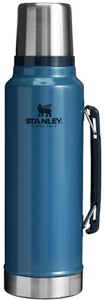 Stanley 1913 Classic Legendary Thermal Flask 1.4L - Hammertone Lake | Keeps Hot Or Cold 40 Hours - Leakproof - Dishwasher Safe - BPA-Free Insulated Bottle