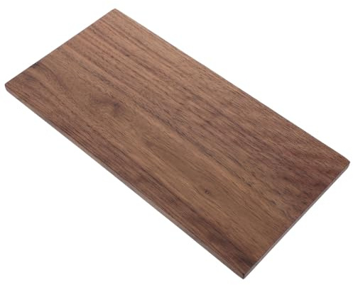 HOMSFOU Walnusssperrholzplatte 30x15x1cm Unbehandeltes Hartholz Brett zum Gravieren Selbstgemacht Holzplatte für Möbelbau Regale und Heimdekoration
