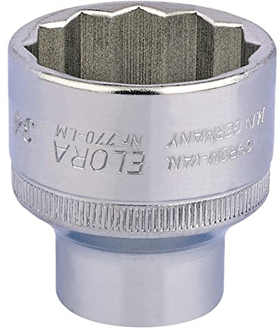 Draper 15289 Elora Bi-Hexagon Socket, 34mm Ø, 1/2 Square Drive